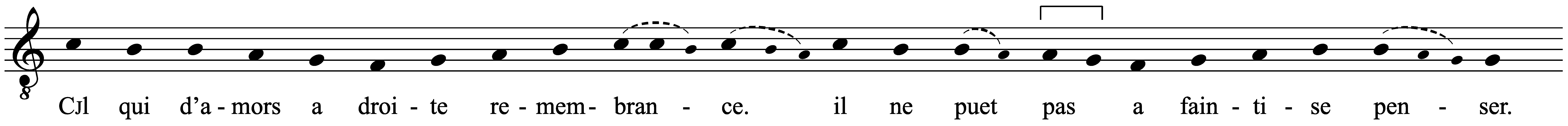 Work musical notation